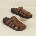 Overdrive Shoes Men Tan Ethnic Slip Ons