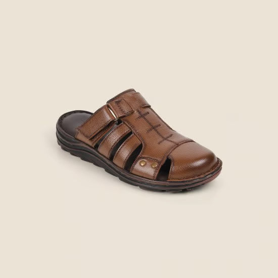 Overdrive Shoes Men Tan Ethnic Slip Ons
