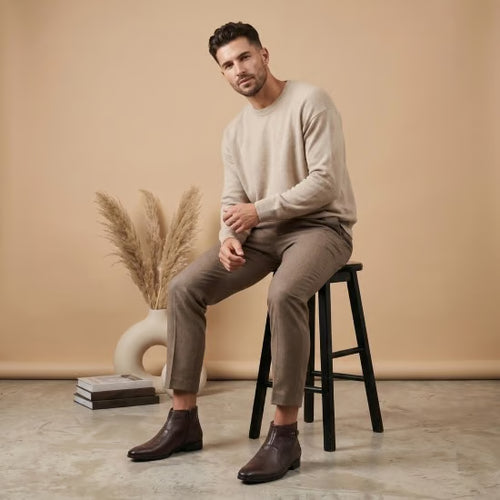 Overdrive Shoes Men Brown Formal Boots