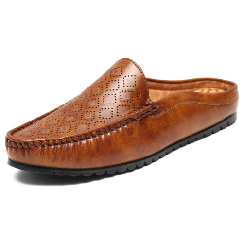 Overdrive Shoes Men’s Back Open Half Shoes Flat Mule Loafers (UK 6 to UK 12)